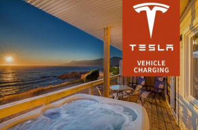 Stunning Oceanview Shelter Cove! by OceanviewHotTubs Oceanfront! Tesla EV station